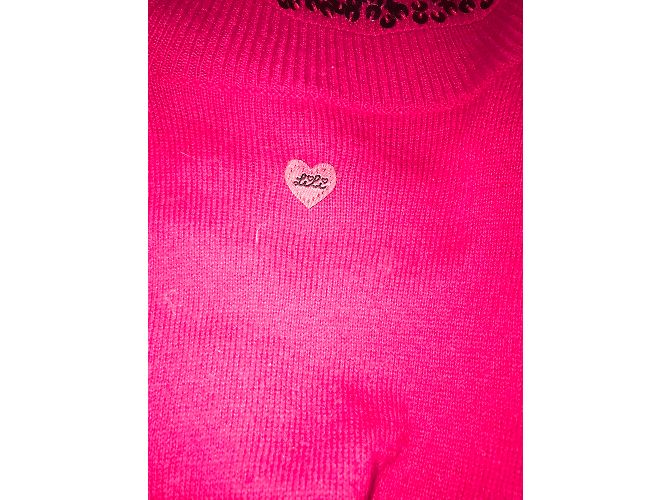 Autre Marque Weste und Rollkragenpullover Set Anthrazit 8 Jahre Pink - Ansicht 3