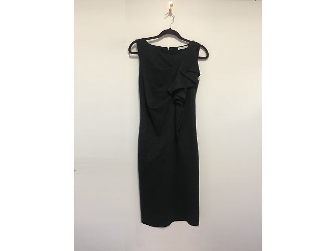Max Mara Wollkleid Dunkelgrau Anthrazitgrau - Ansicht 3