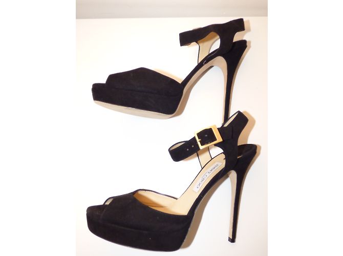 Sandali con platform Linda Jimmy Choo in pelle nera Nero - vista 10