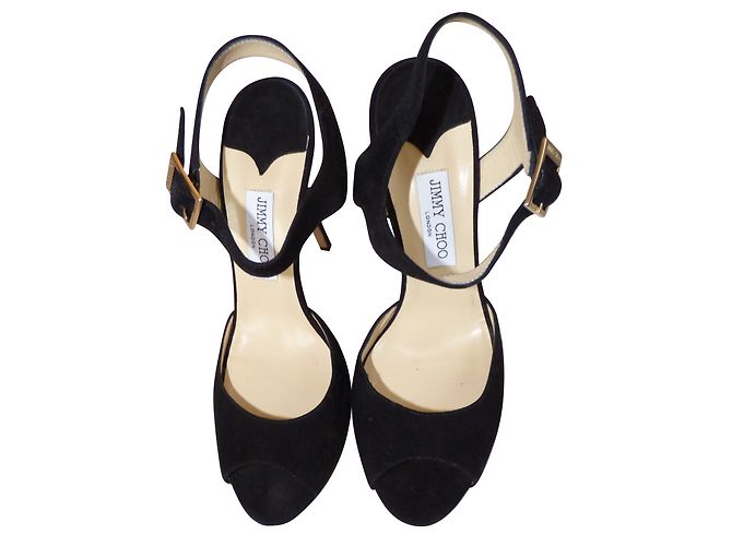 Sandali con platform Linda Jimmy Choo in pelle nera Nero - vista 2