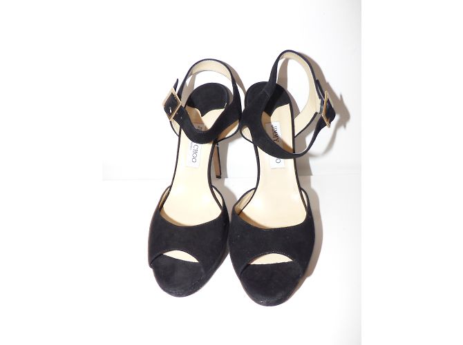 Sandali con platform Linda Jimmy Choo in pelle nera Nero - vista 4