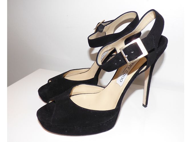 Sandali con platform Linda Jimmy Choo in pelle nera Nero - vista 5