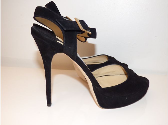 Sandali con platform Linda Jimmy Choo in pelle nera Nero - vista 8