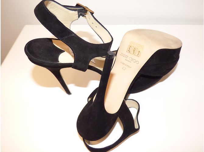 Sandali con platform Linda Jimmy Choo in pelle nera Nero - vista 9