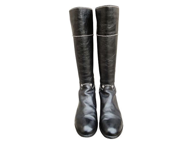 Botas Chloé de cuero negro - vista 2