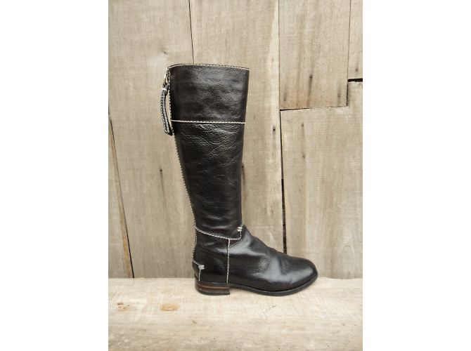 Botas Chloé de cuero negro - vista 4