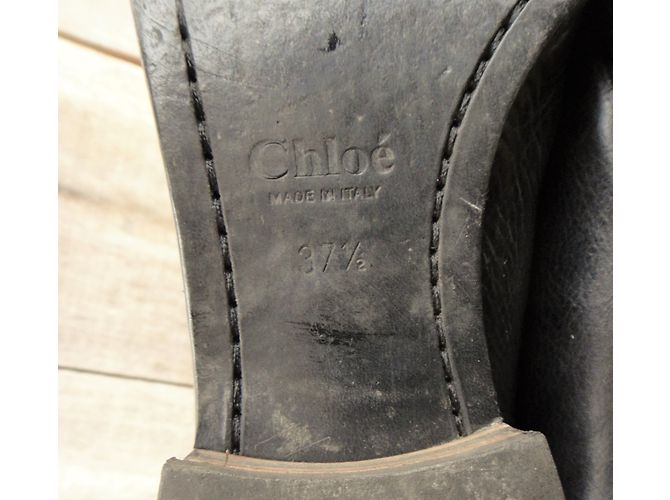 Botas Chloé de cuero negro - vista 9