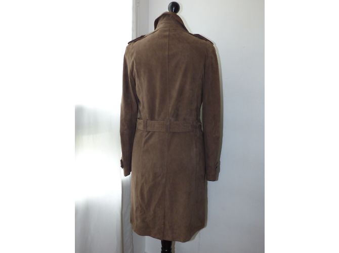 Tara Jarmon gabardina de terciopelo de cabra marrón Castaño - vista 11