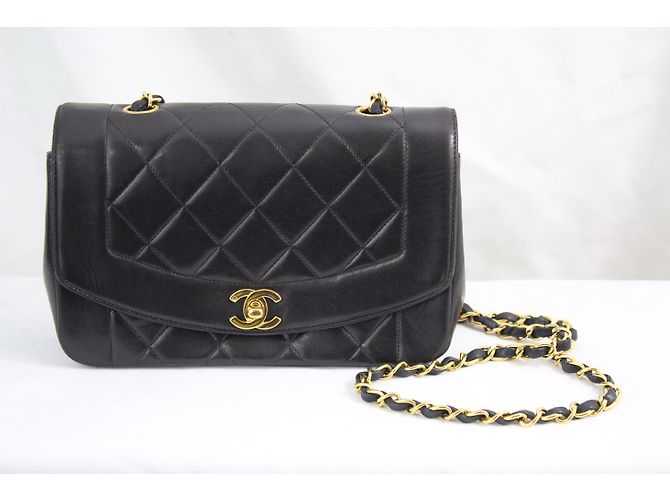 Chanel Bolsa de Diana Preto - vista 3