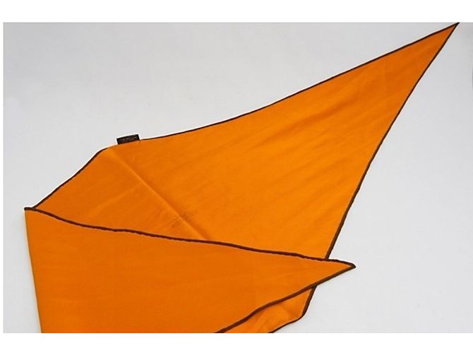 Hermès Lenços Laranja - vista 3