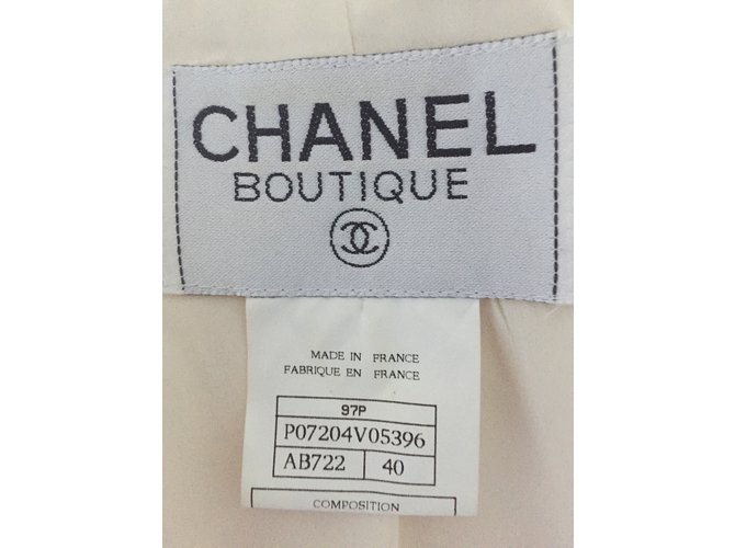 Chanel Chaquetas Blanco roto - vista 2
