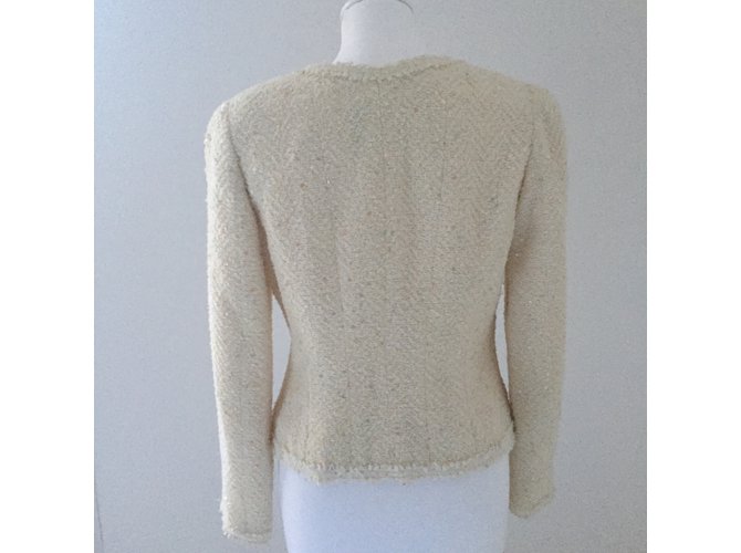 Chanel Chaquetas Blanco roto - vista 4