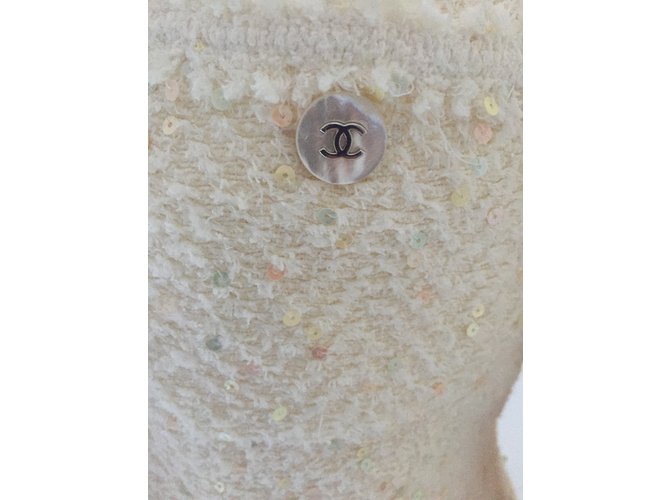 Chanel Chaquetas Blanco roto - vista 6