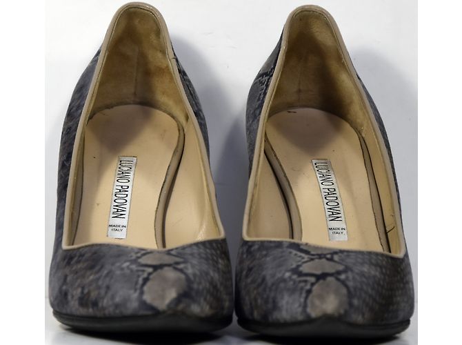 Décolleté Luciano Padovan Velvet Piton Blu Pelle - vista 4