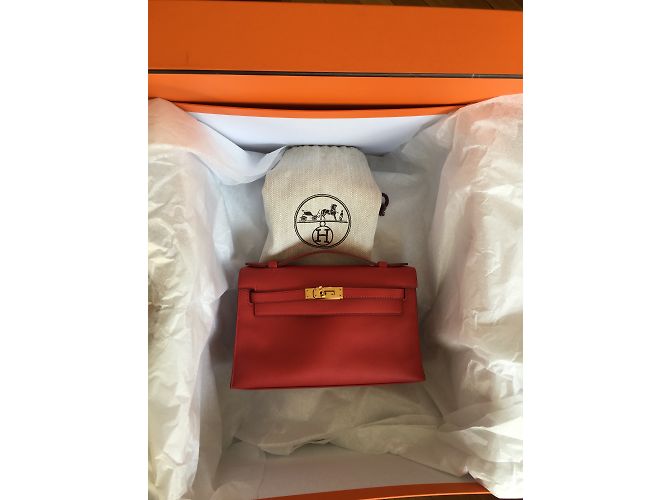 Kelly Hermès Bolsos de embrague Roja - vista 3