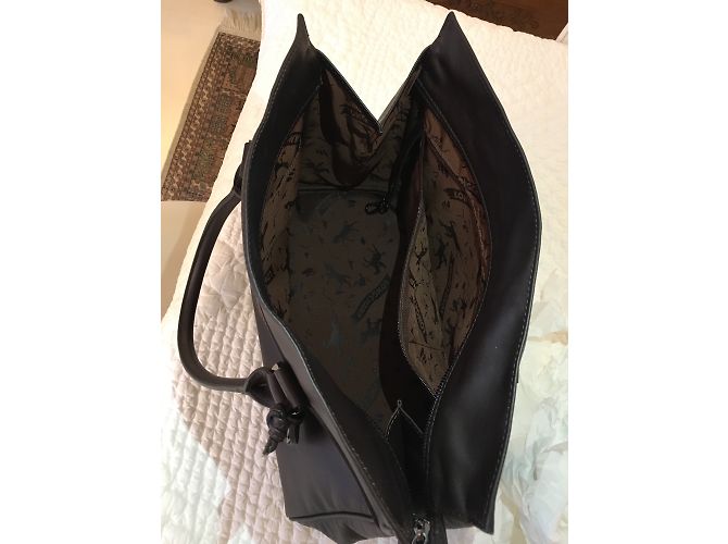 Borsa Longchamp in pelle marrone scuro - vista 2