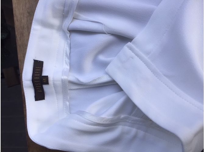 Pantalón recto de crepé blanco Apostrophe Talla 44 - vista 7