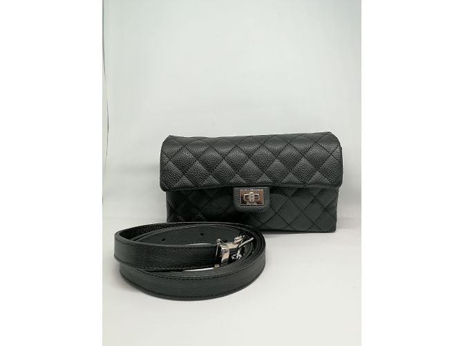 Chanel Bolsa de cinturón uniforme Negro - vista 3