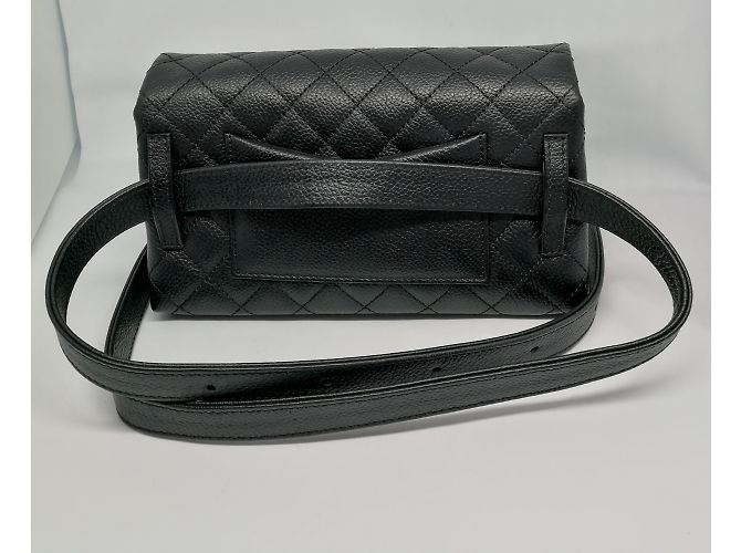 Chanel Bolsa de cinturón uniforme Negro - vista 4