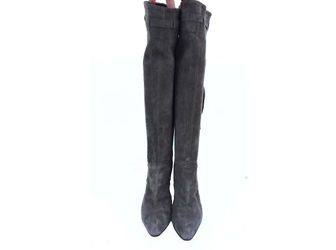 Vero Cuoio Botas overknee de ante grises - vista 2