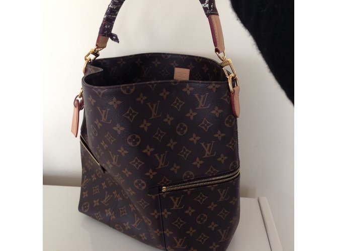 Louis Vuitton Hobo Mélie Marrone scuro - vista 2