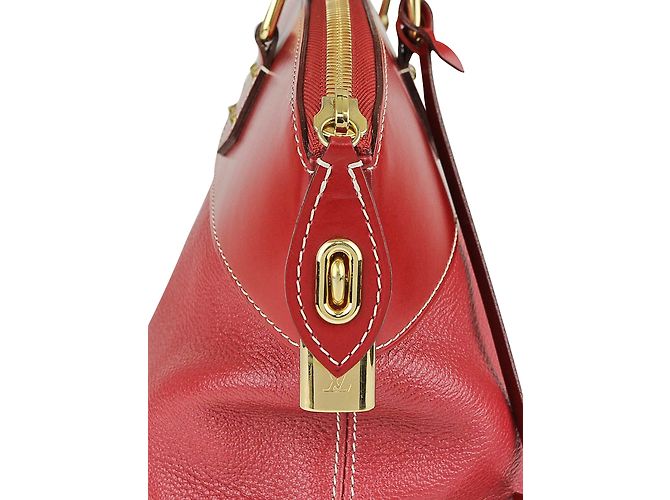LOUIS VUITTON Tanmi Suhali Leather Lockit MM Bag Rosso - vista 2