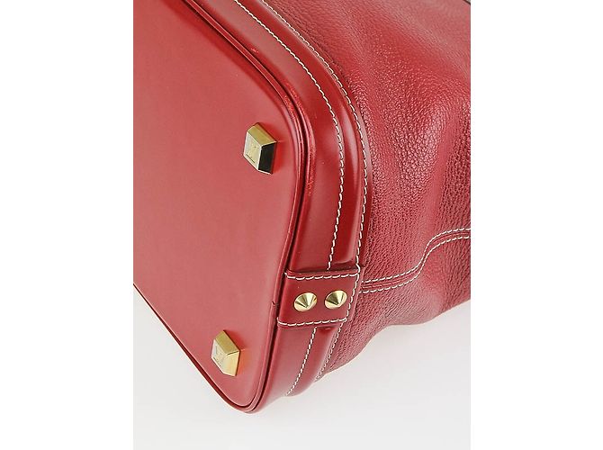 LOUIS VUITTON Tanmi Suhali Leather Lockit MM Bag Rosso - vista 5