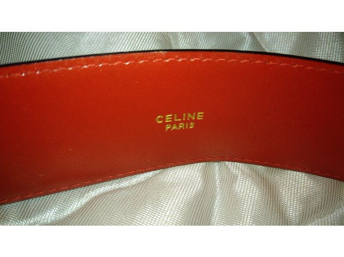 Cinturón Céline de piel rojo Roja - vista 3