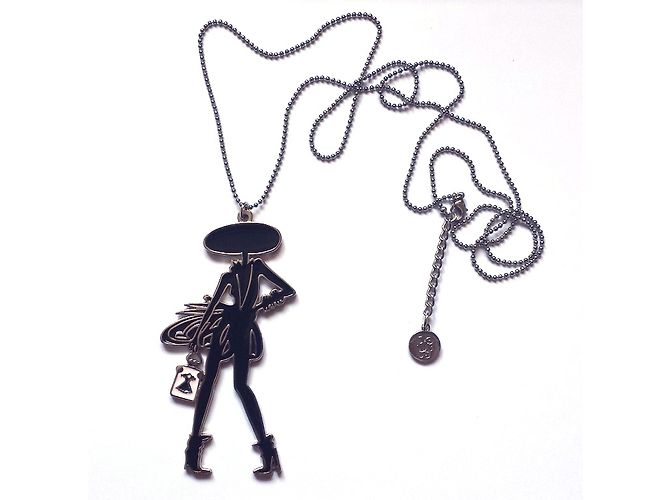Autre Marque Collana lunga Guerlain in metallo nero - vista 2