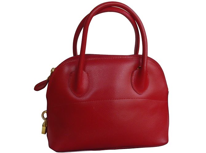 Autre Marque Borsa a mano in pelle rossa Rosso - vista 2