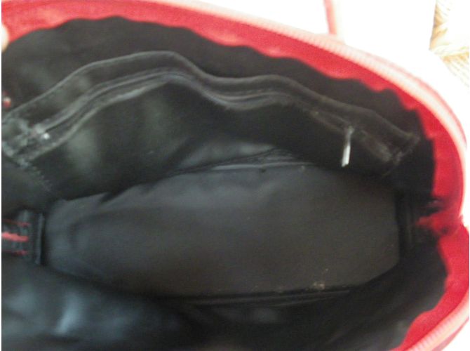 Autre Marque Borsa a mano in pelle rossa Rosso - vista 5