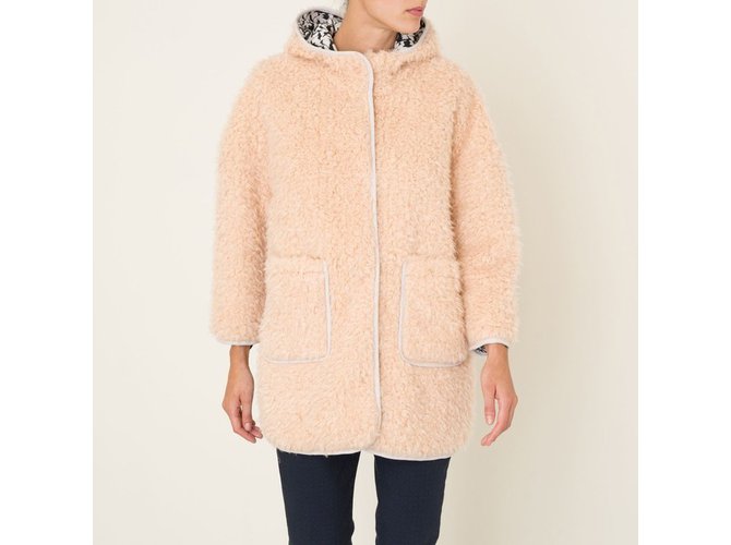 Bellerose Abrigos, Ropa de calle Rosa Beige Carne - vista 5