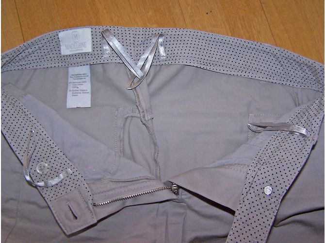 Autre Marque Pantalones Madeleine Verde Pastel de Algodón Gris - vista 2