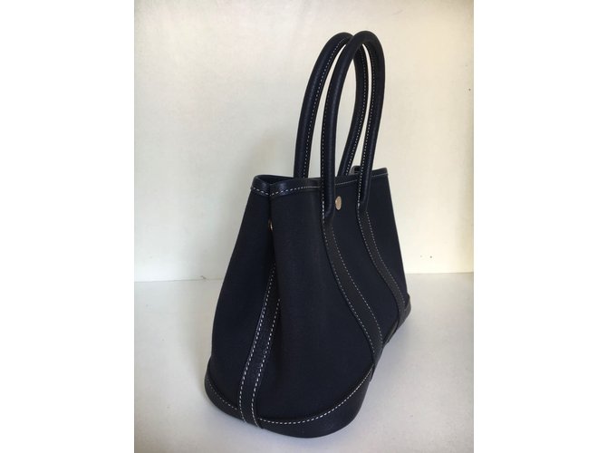 Hermès Garden Party TTPM Blu navy - vista 12