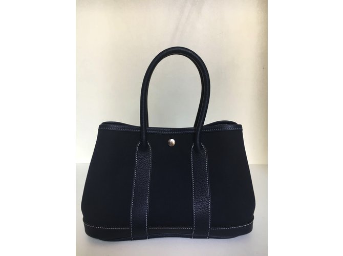 Hermès Garden Party TTPM Blu navy - vista 3