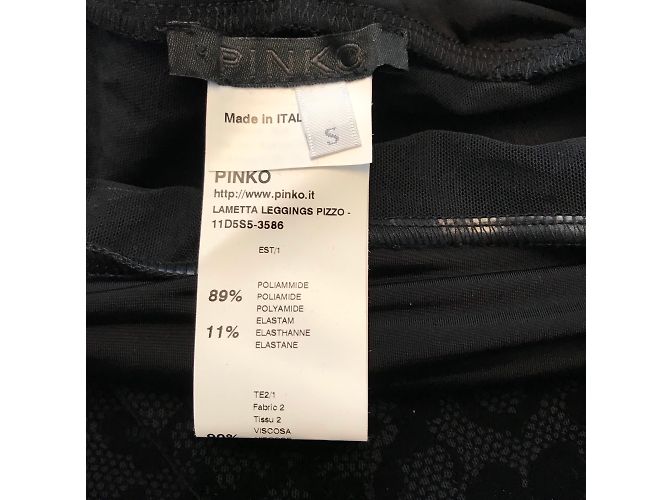 Pinko Rock-Leggings schwarz mit Samtmuster - Ansicht 4