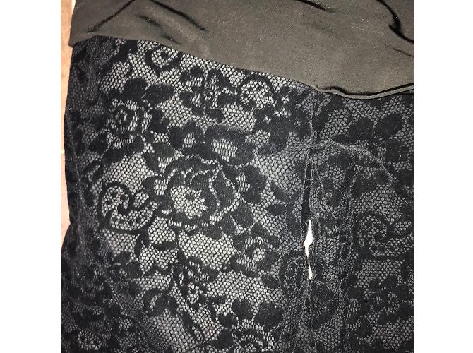 Pinko Rock-Leggings schwarz mit Samtmuster - Ansicht 5