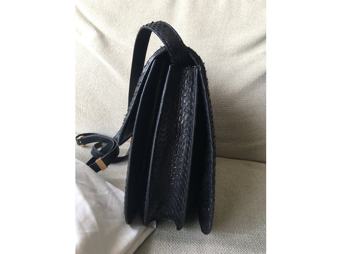 Céline Box Bag Python Black - view 4