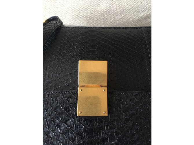Céline Box Bag Python Black - view 6