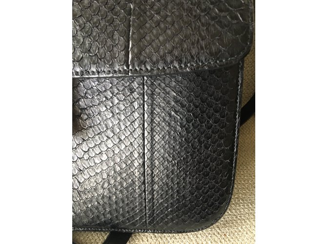 Céline Box Bag Python Black - view 9