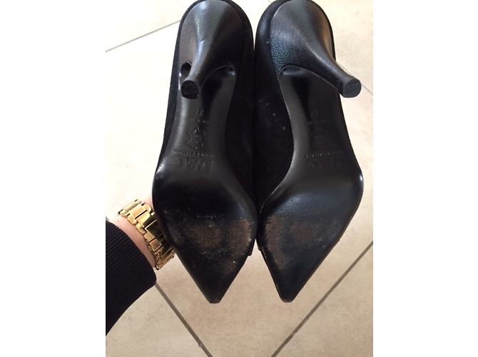 Décolleté Dolce & Gabbana in pelle nera 10,5cm Nero - vista 4