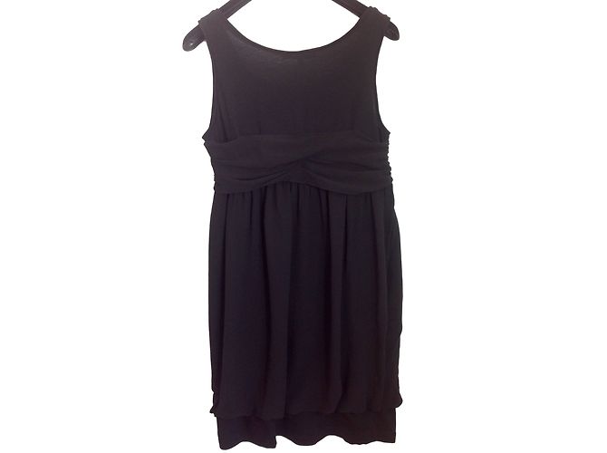 See by Chloé Mini abito in seta nera Nero - Ansicht 2