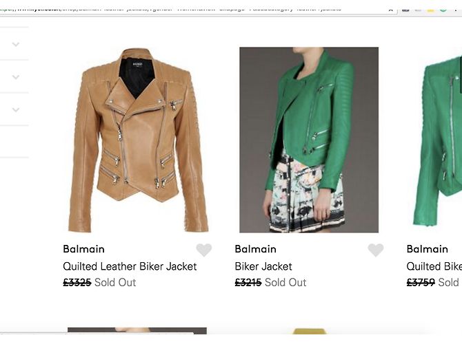 Balmain gesteppte Leder Bikerjacke - Ansicht 19