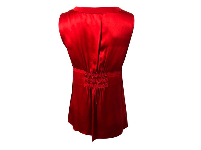 Top sin mangas de seda Bcbg Cobre - vista 2