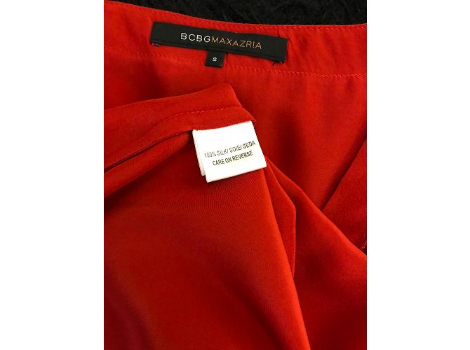 Top sin mangas de seda Bcbg Cobre - vista 3