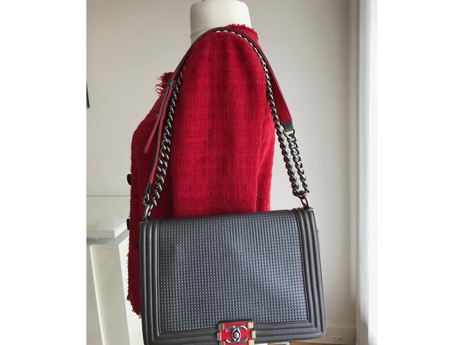 Boy Chanel Junge neues Medium Grau - Ansicht 11