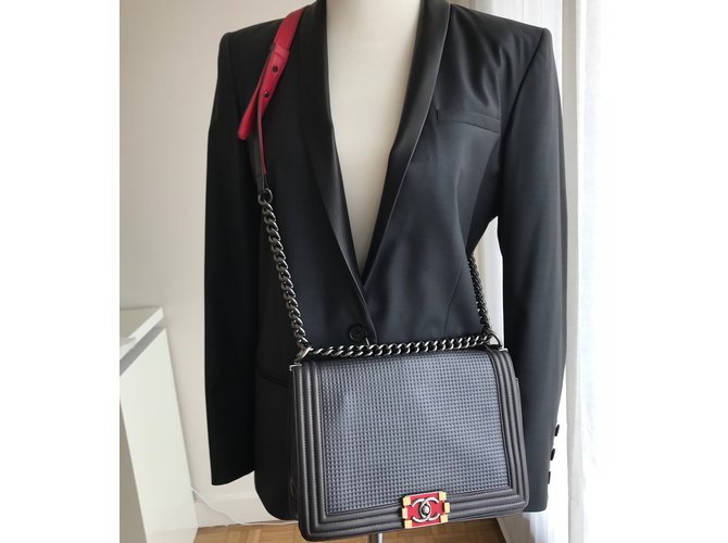 Boy Chanel Junge neues Medium Grau - Ansicht 12