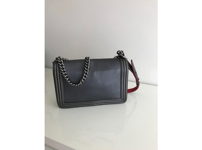 Boy Chanel Junge neues Medium Grau - Ansicht 4