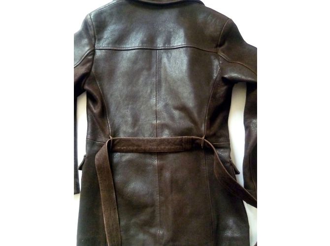 Autre Marque Sahara Lederjacke dunkelbraun - Ansicht 2