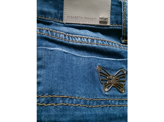 Jeans Slim de 5 Bolsillos Elisabetta Franchi Azul - vista 4